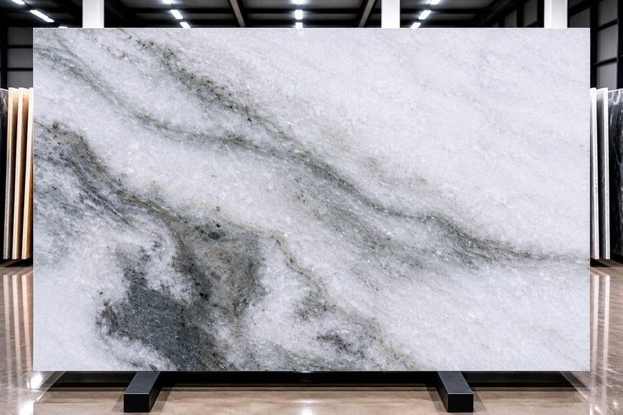 Bianco Lasa Fantastico Marble slab