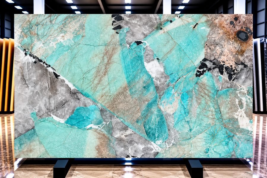Amazonite Celebrity Prime Quartzite slab