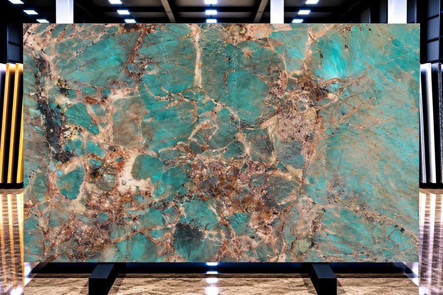 Amazonite Jumbo Extra Quartzite slab
