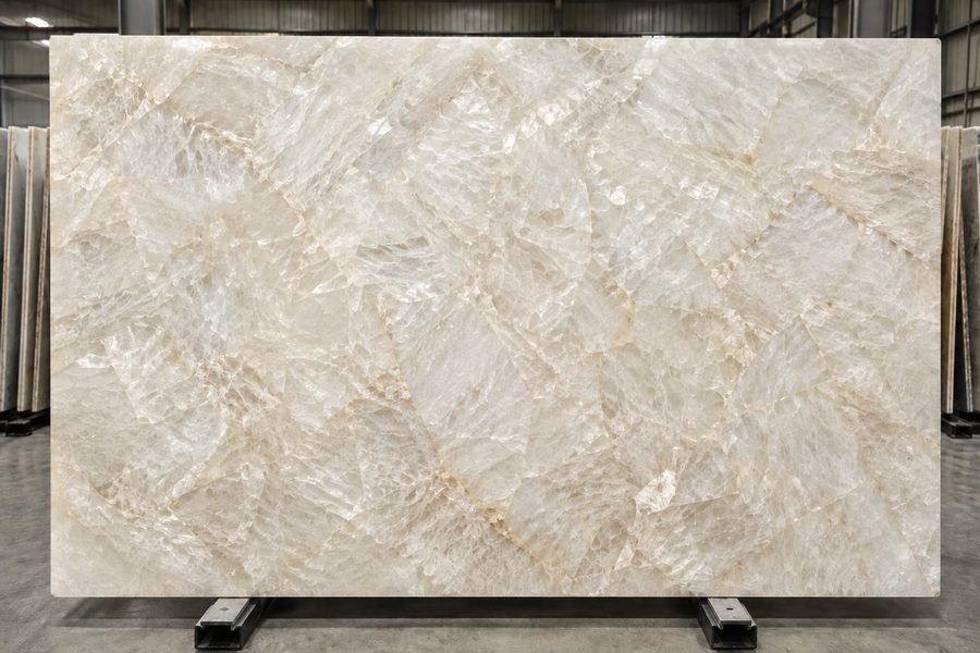 Cristallo Quartzite slab