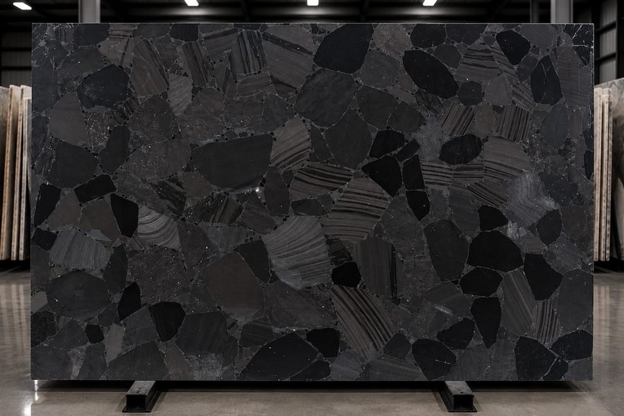 Black Obsidian Semi-Precious slab