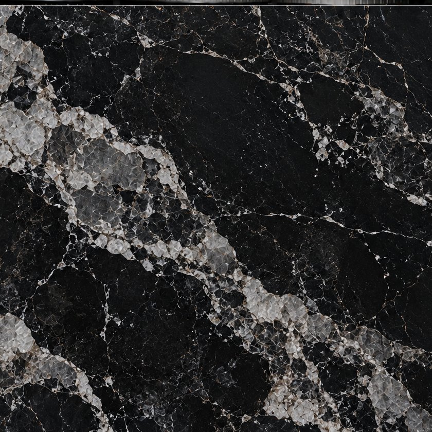 Alaska Black quartz slab